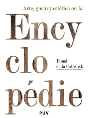 cover image of Arte, gusto y estética en la Encyclopédie